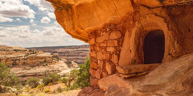 Convening Tribes gather below the Bears Ears buttes. Photo credit Tim Peterson