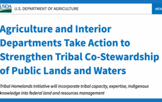 USDA Co-Stewardship Public Lands