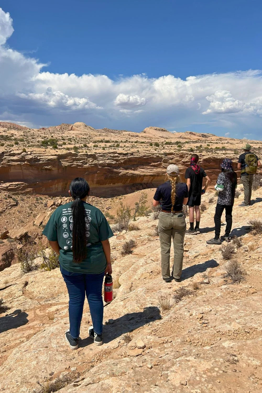 BEYC-overlook Bears Ears Youth Council participants take part in a field visit in the Bears Ears region.